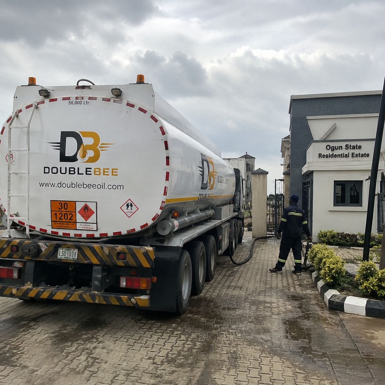 Fuel dispensing into storage tank on-site